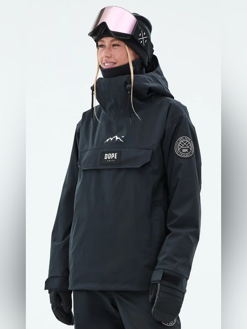 DOPE Snow Blizzard W Ski Jacket Women Faded Black Size Small